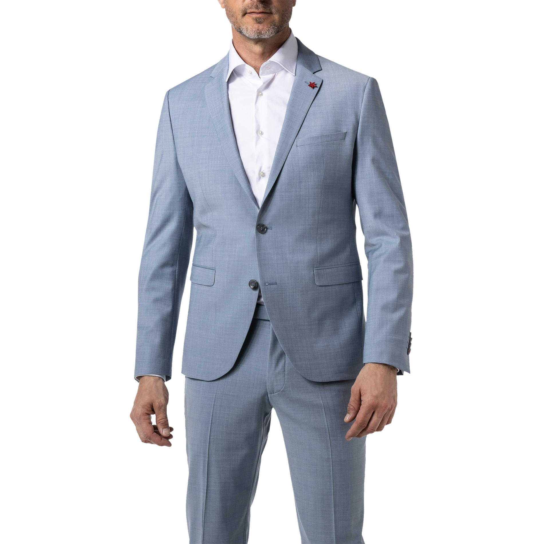 CINQUE Herren Sakko blau meliert Slim Fit