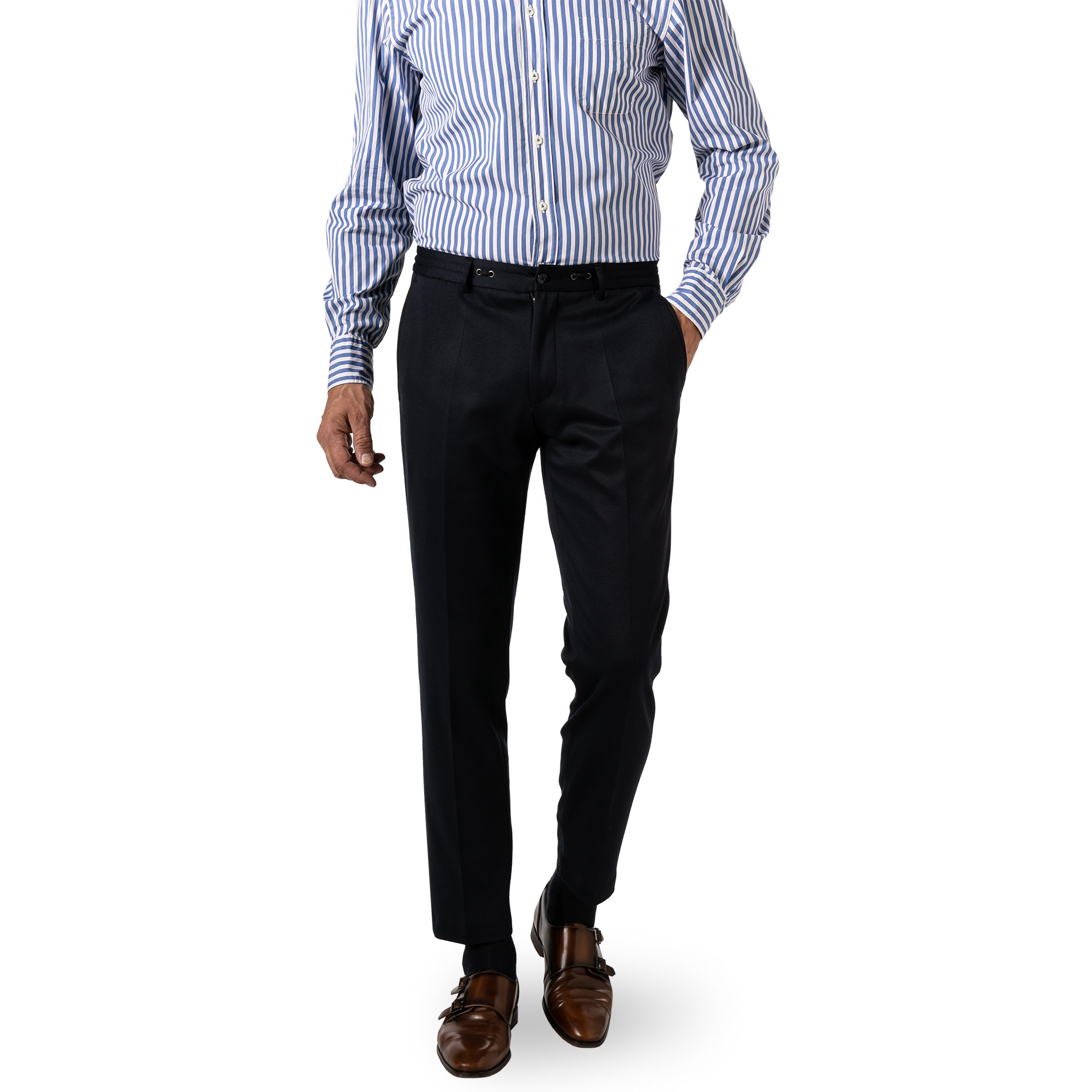 ROY ROBSON Herren Hose blau Slim Fit