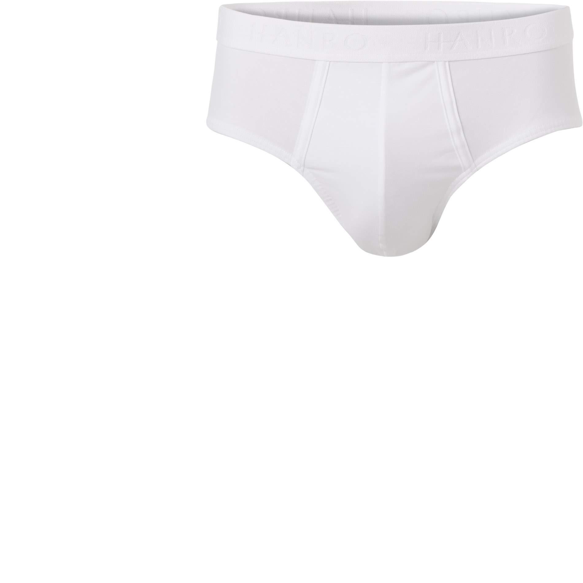 HANRO Herren Slip weiß Baumwolle unifarben