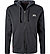 Sweatjacke, Baumwolle, dunkelgrau - dunkelgrau