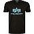 T-Shirt, Baumwolle, schwarz - black-blue