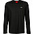 Longsleeve, Baumwolle, schwarz - schwarz