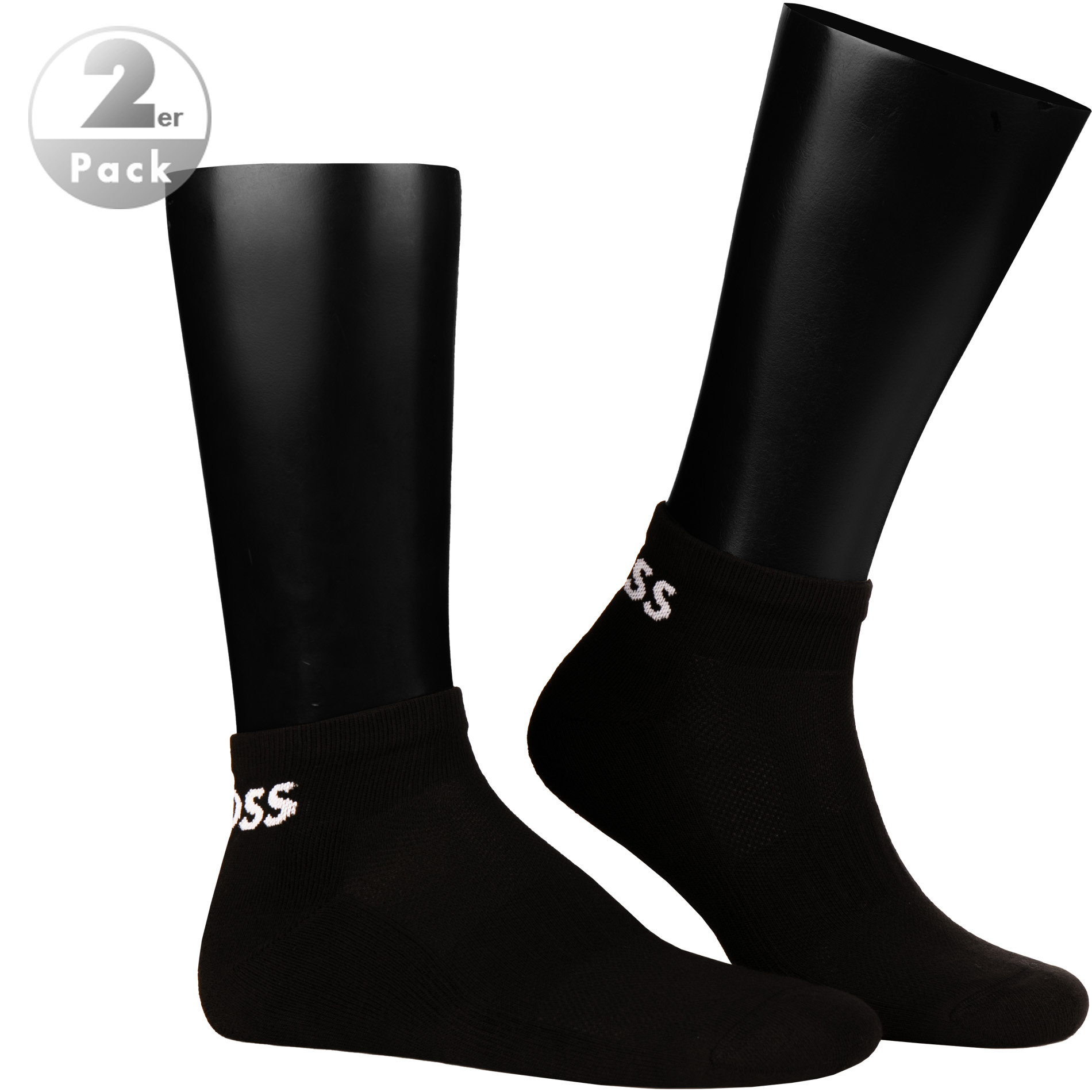 BOSS Black Herren Socken schwarz Baumwolle & Mix unifarben