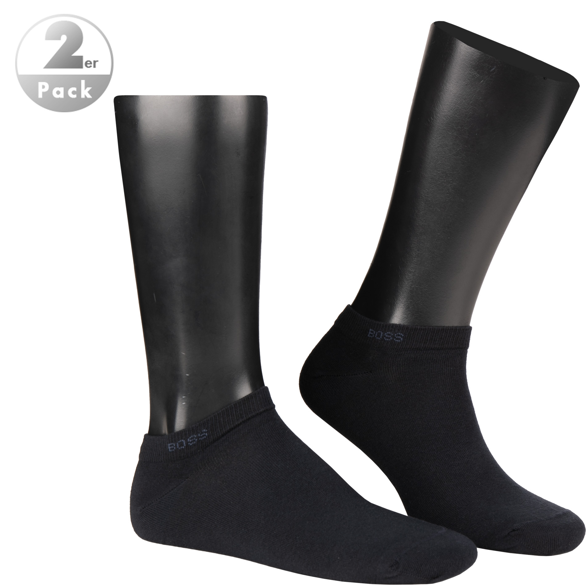 BOSS Black Herren Sneakersocken blau Baumwolle unifarben