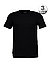 T-Shirts, Slim Fit, Baumwolle, schwarz - schwarz