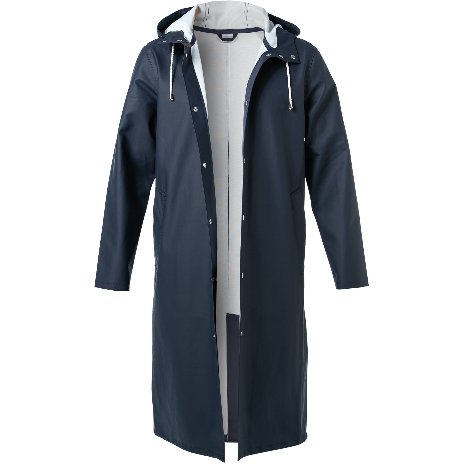 STUTTERHEIM Herren Regenmantel blau PVC unifarben