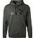 Hoodie, Regular Fit, Baumwolle, dunkelgrau meliert - dunkelgrau