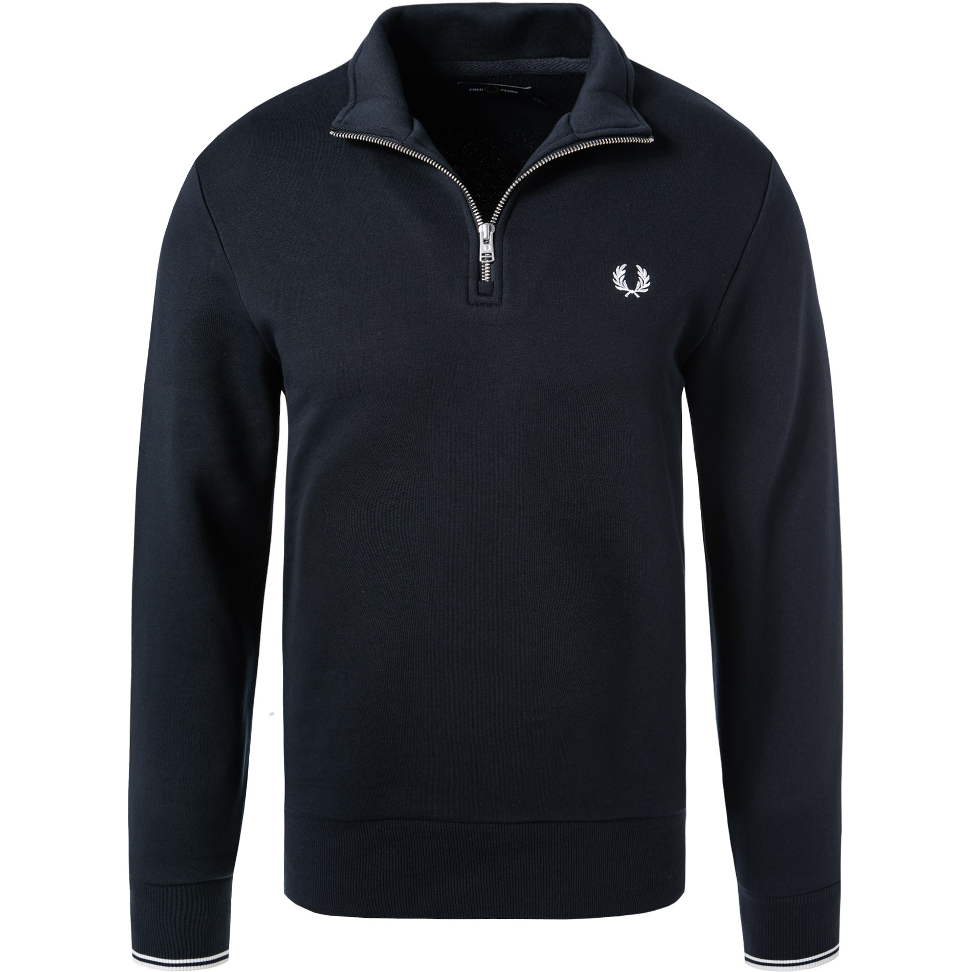 Fred Perry Herren Troyer blau Baumwolle unifarben