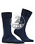 Serie Happy, Socken, Baumwolle, navy meliert - navy meliert