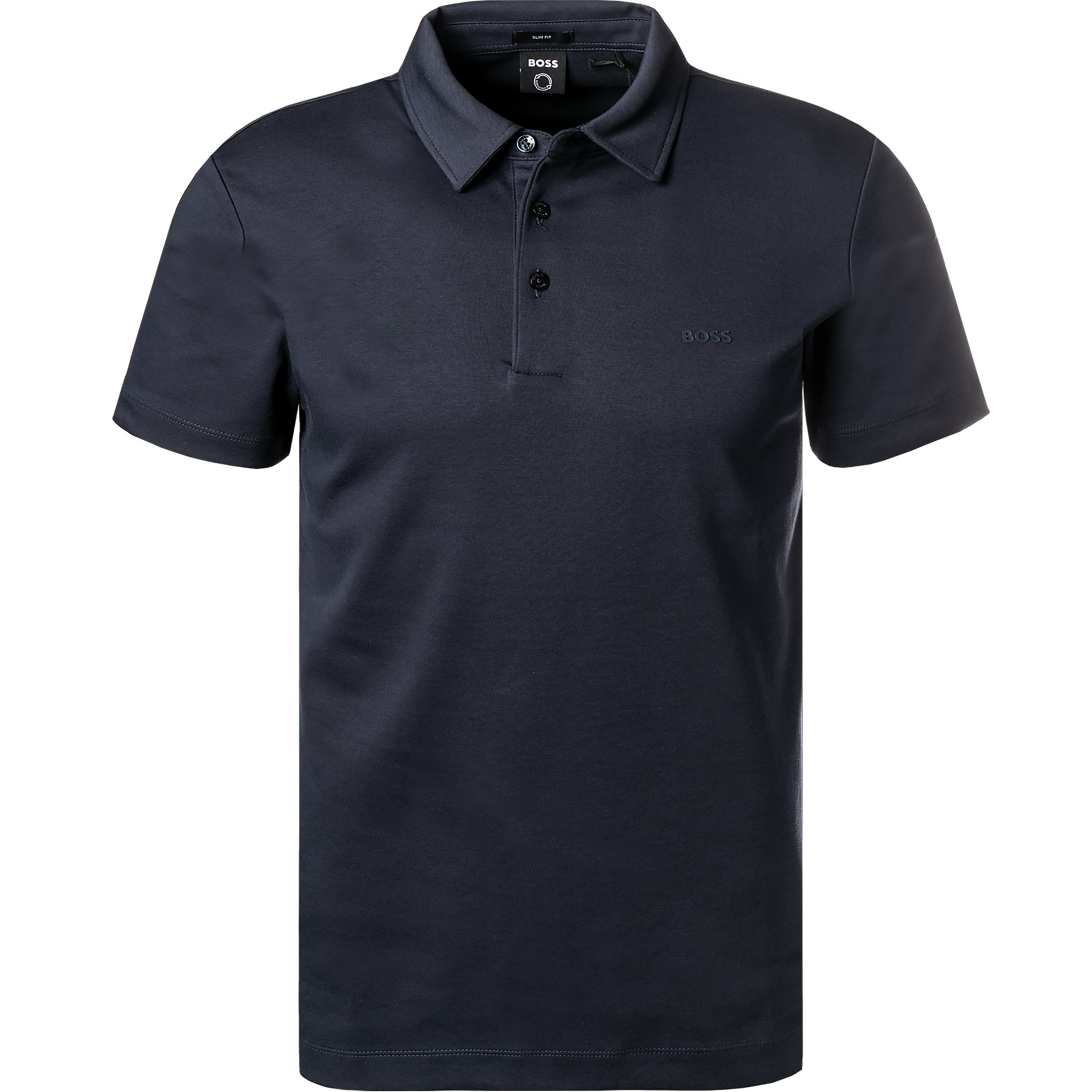 BOSS Black Herren Polo-Shirt blau Slim Fit
