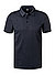 Polo-Shirt, Slim Fit, Baumwoll-Jersey, dunkelblau - dunkelblau