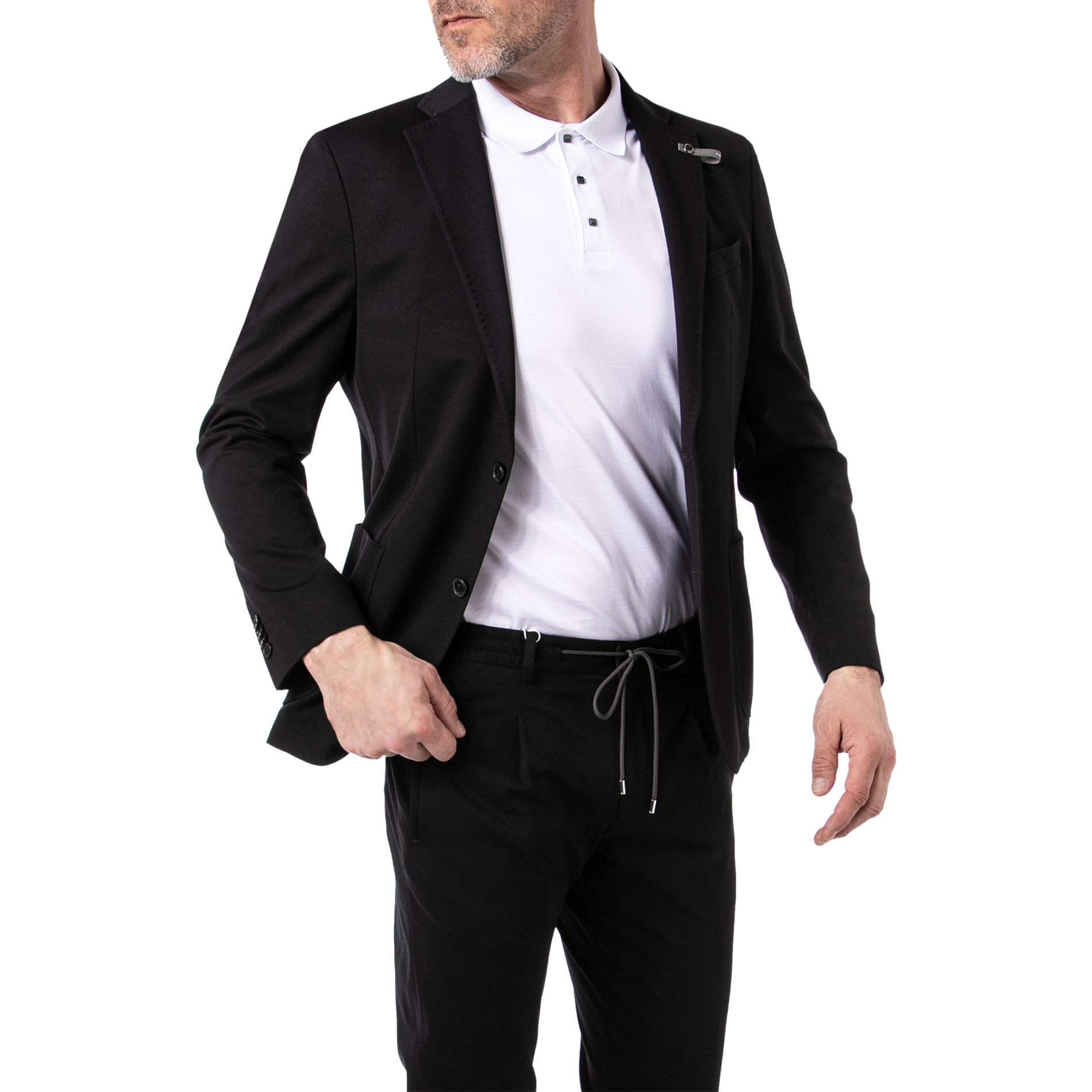 BALDESSARINI Herren Sakko schwarz Slim Fit