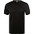 T-Shirt Thompson, Baumwolle, schwarz - schwarz