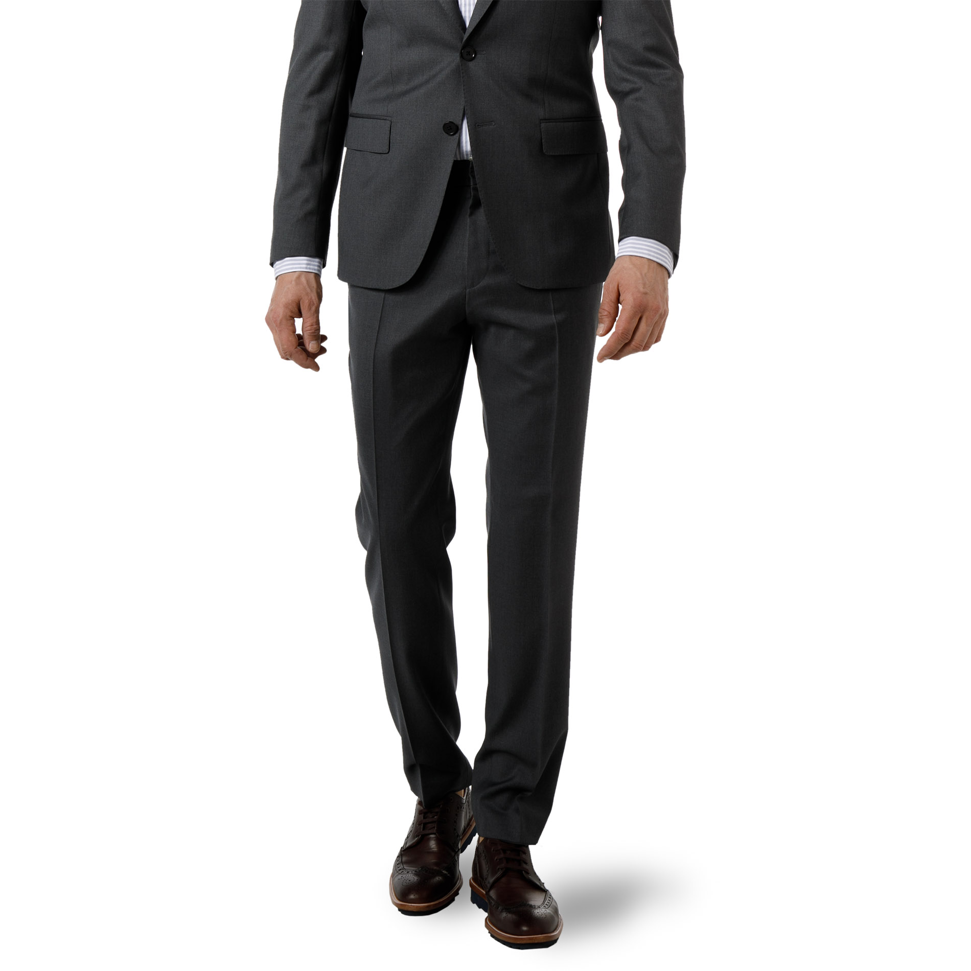 Boss Black Herren Hose Grau Slim Fit
