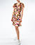 Kleid aus Seide - popart beige