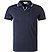 Polo-Shirt, Baumwoll-Strick, marine - nachtblau