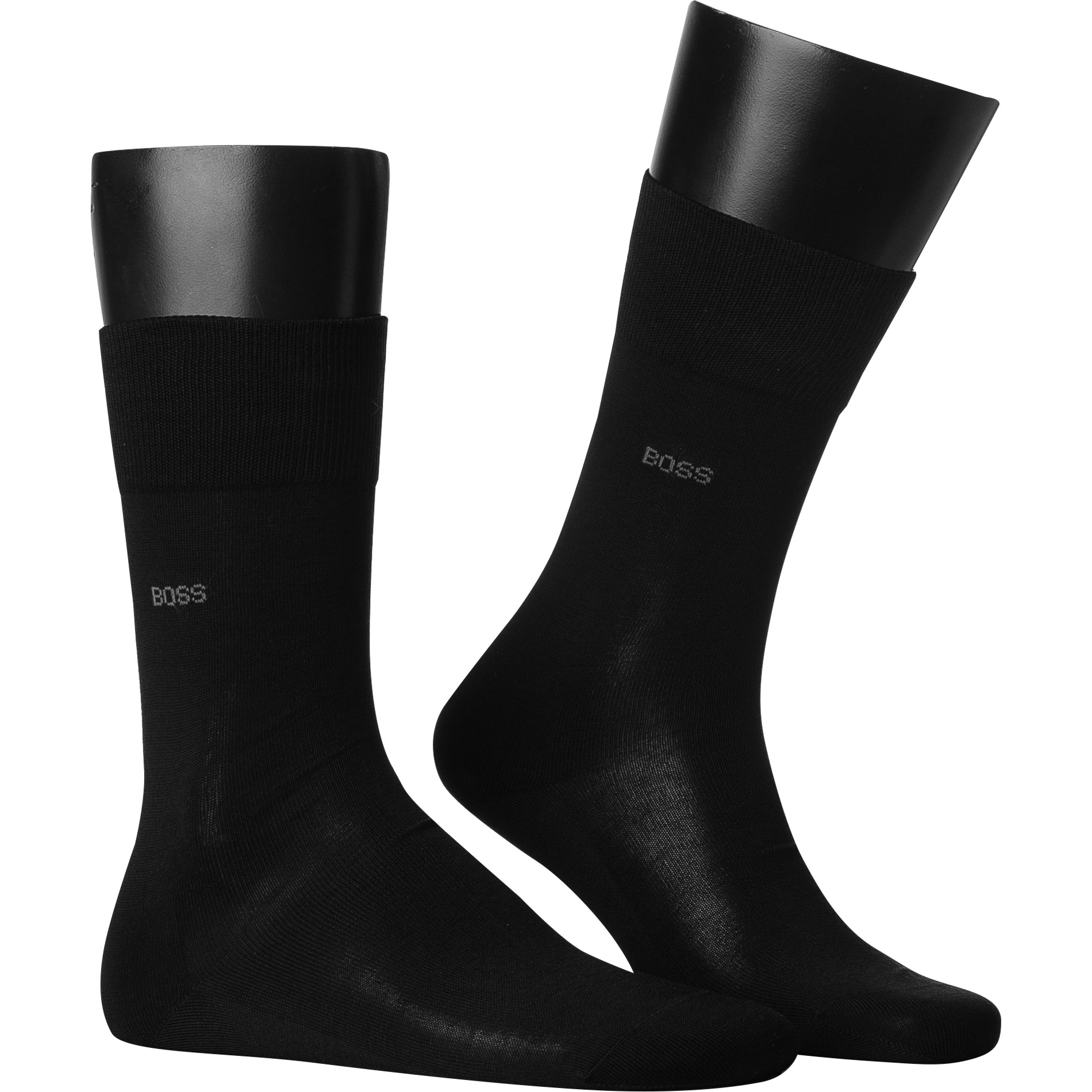BOSS Black Herren Socken schwarz Ägyptische Baumwolle unifarben