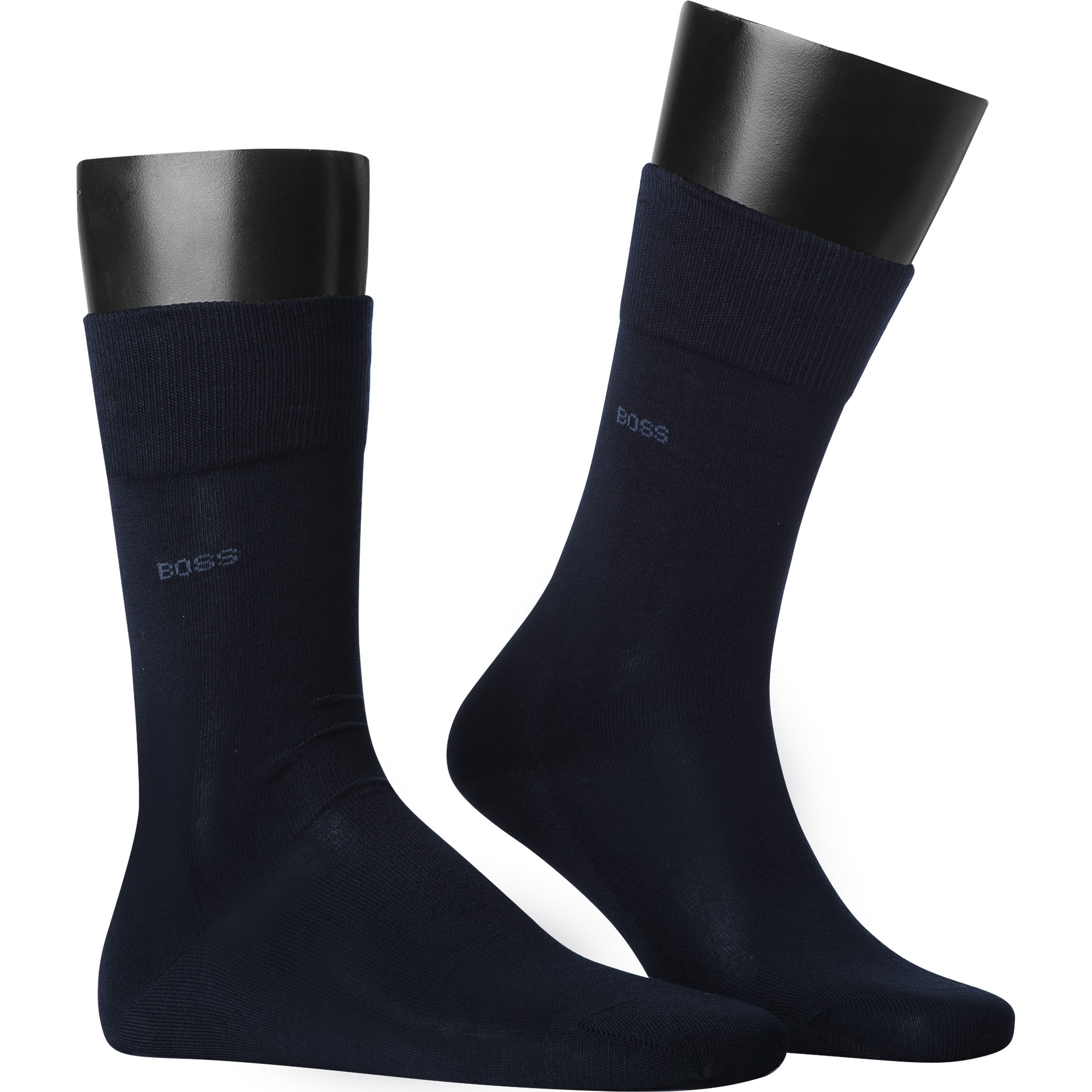 Boss Black Herren Socken Blau Ägyptische Baumwolle Unifarben