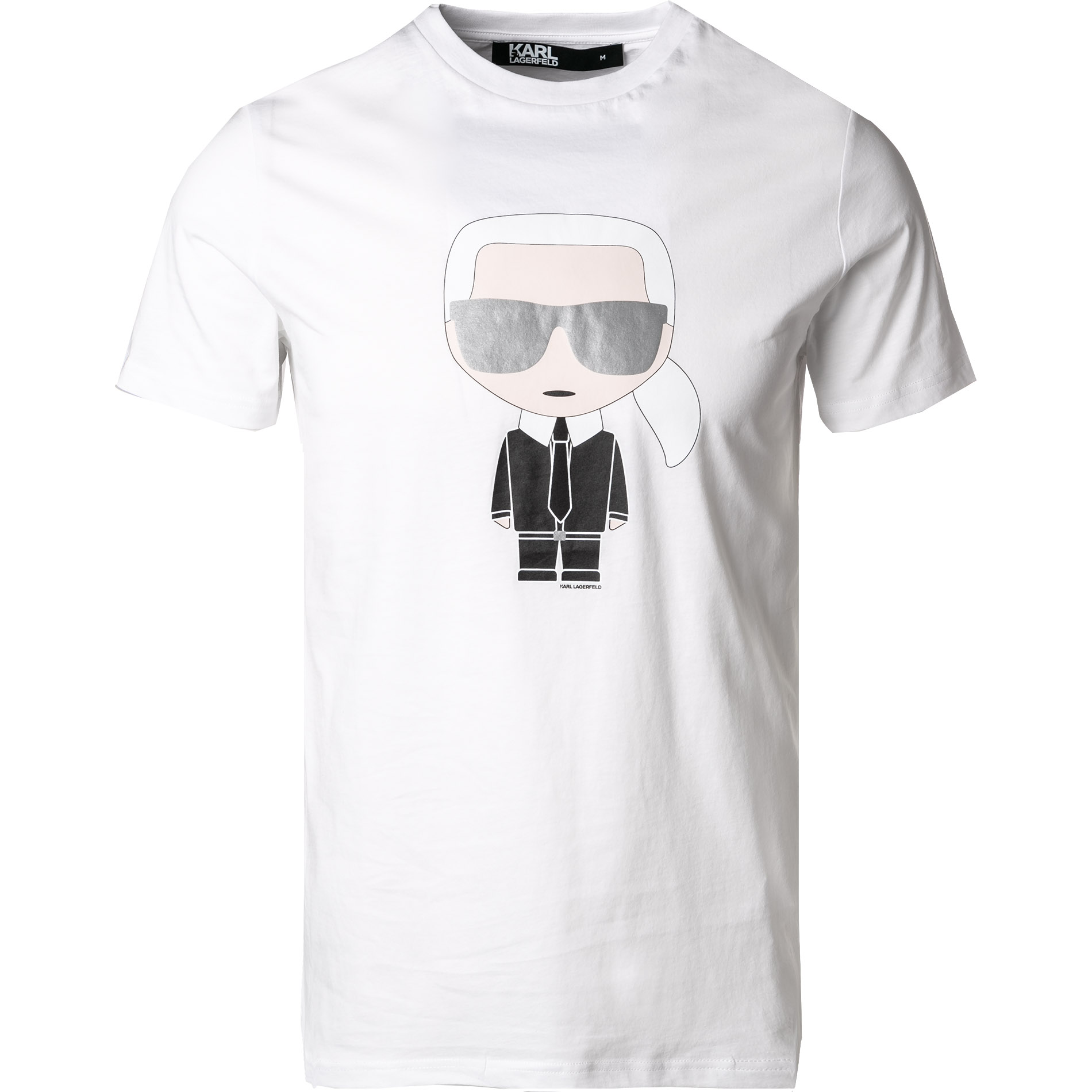 KARL LAGERFELD Herren T-Shirt weiß Baumwolle