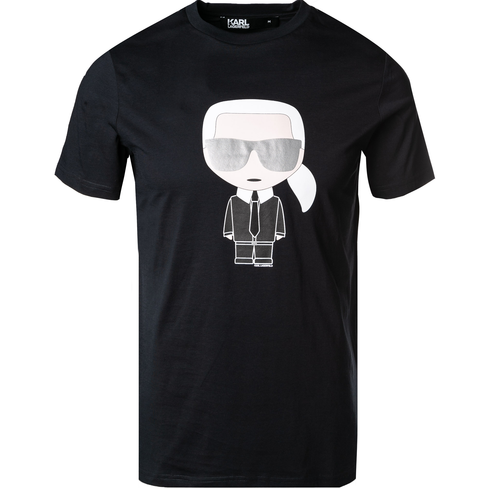 KARL LAGERFELD Herren T-Shirt blau Baumwolle