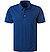 Polo-Shirt, Baumwoll-Strick, blau - blau