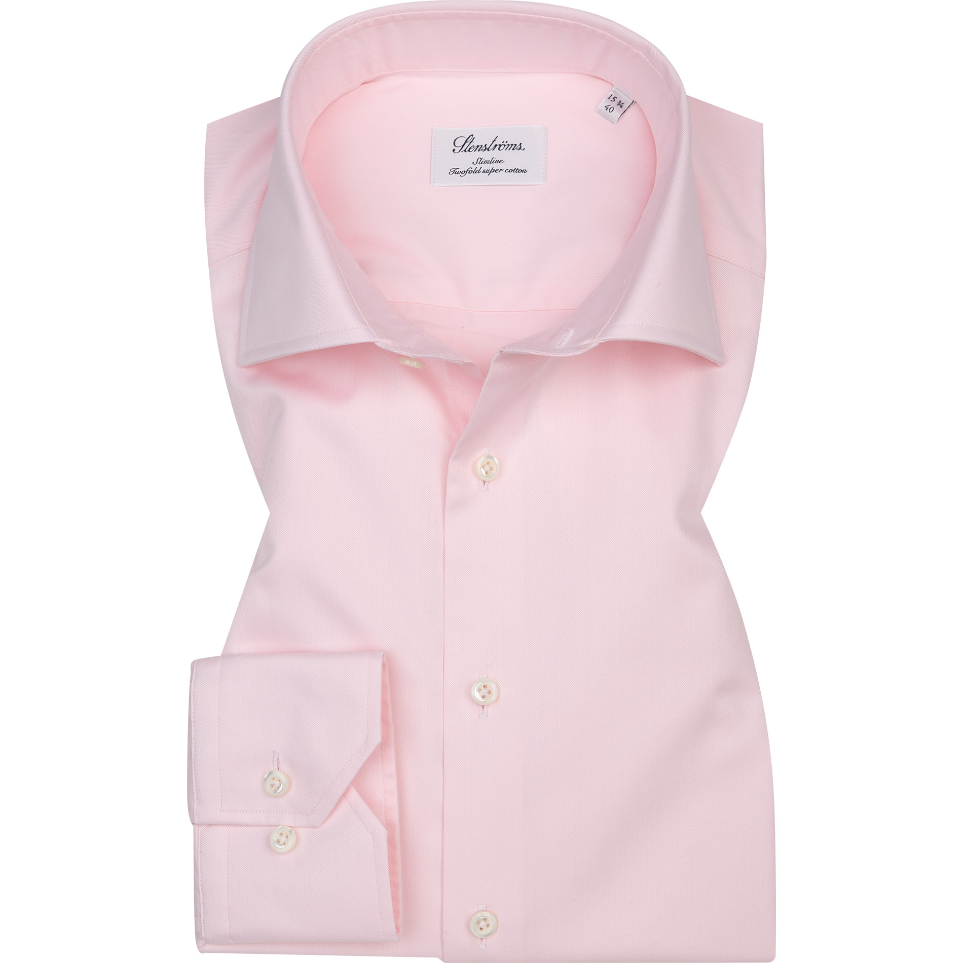 Stenströms Herren Hemd rosa Baumwolle