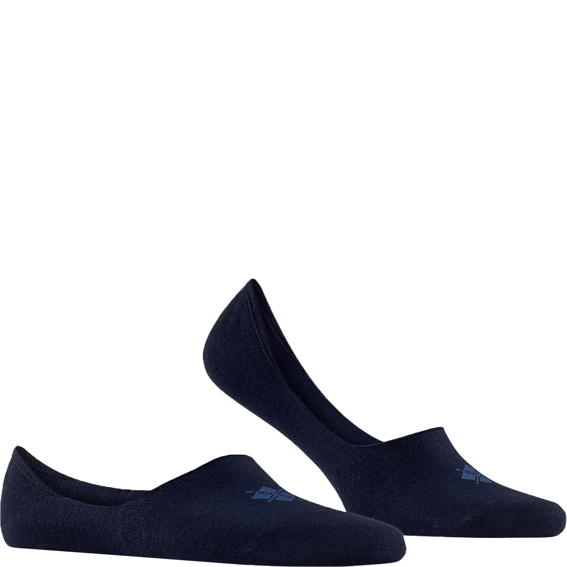 Burlington Herren Füßlinge Blau Baumwolle & Mix Unifarben
