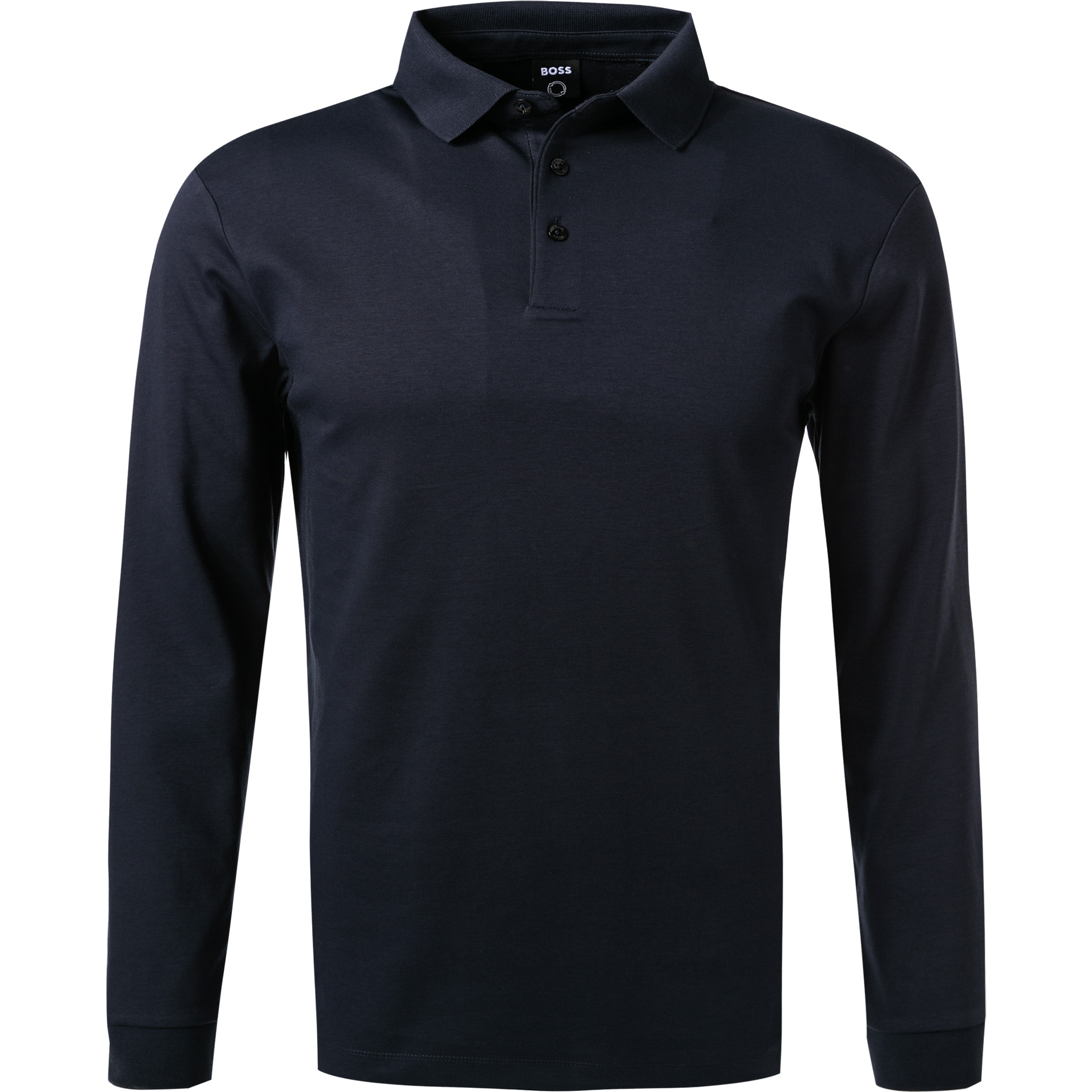 BOSS Black Herren Polo-Shirt blau Baumwoll-Jersey
