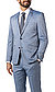 Sakko, Slim Fit, Schurwolle, hellblau meliert - hellblau