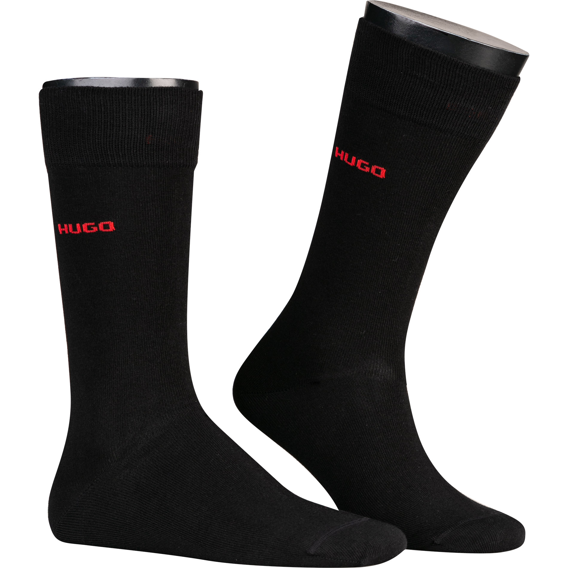 HUGO Herren Socken schwarz Baumwolle & Mix unifarben