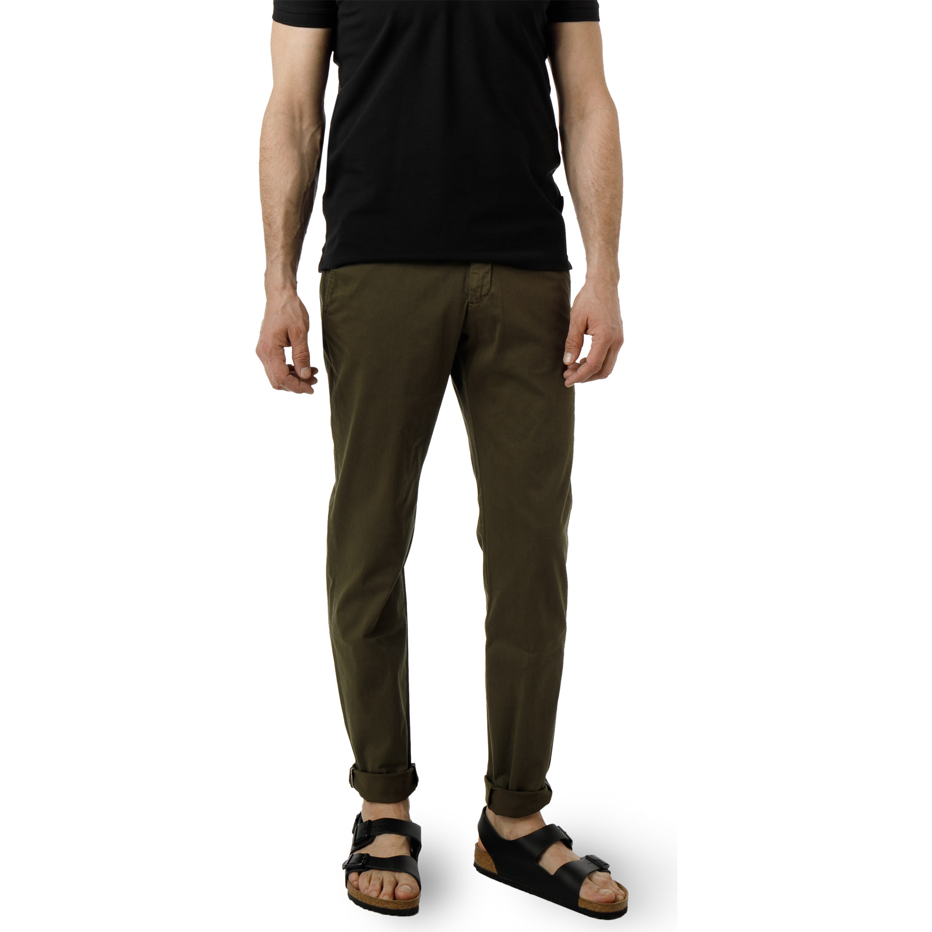 Strellson Herren Hose grün Slim Fit