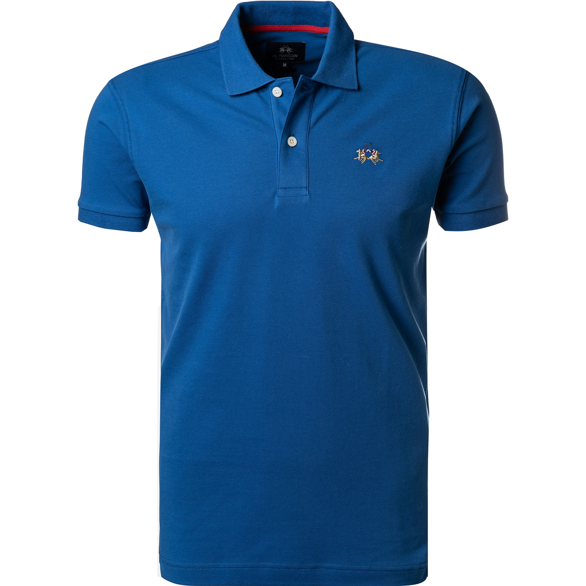 LA MARTINA Herren Polo-Shirt blau Slim Fit