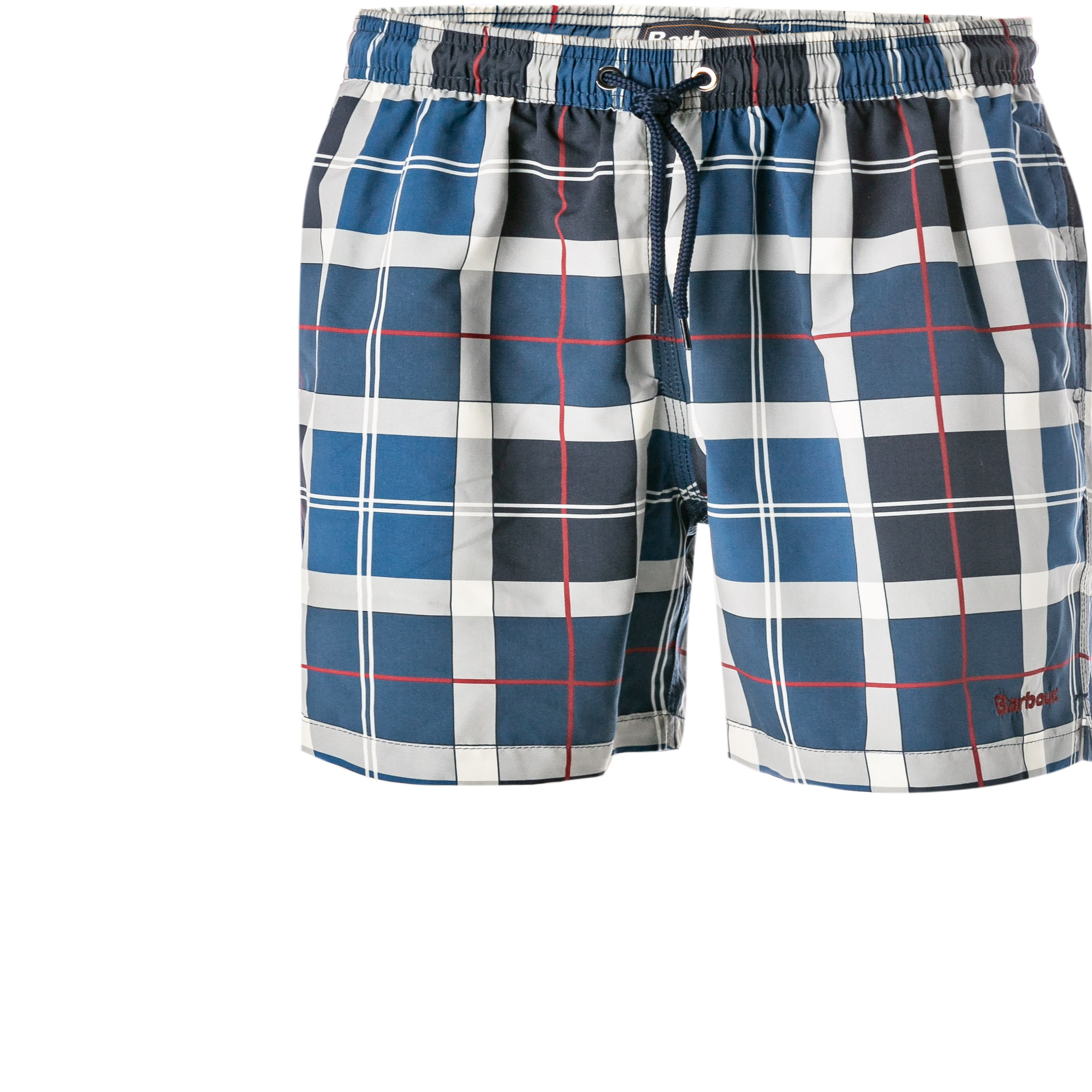 Barbour Herren Badeshorts blau Mikrofaser Kariert