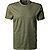 T-Shirt, Baumwolle, grün meliert - militärgrün
