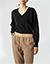 Pullover aus Baumwolle und Leinen - blau