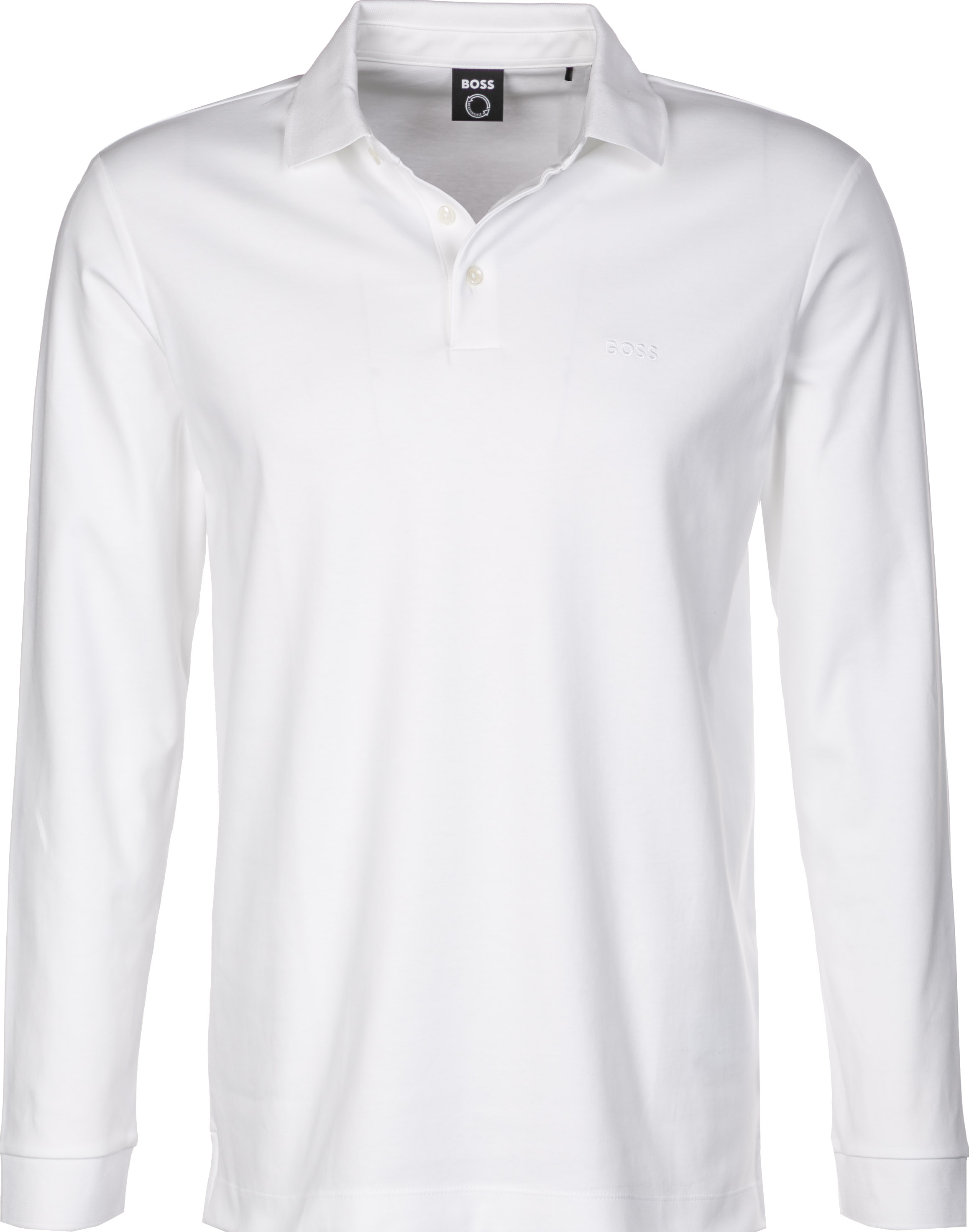 Boss Black Herren Polo-Shirt Weiß