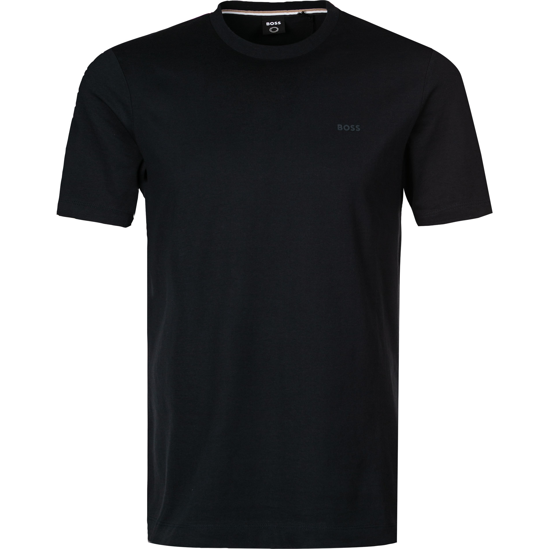BOSS Black Herren T-Shirt blau Baumwolle