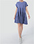 Jerseykleid mit Stufensaum - blau