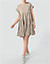 Jerseykleid mit Stufensaum - nougat
