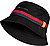 Bucket Hat, Baumwolle, schwarz - schwarz-ro-navy