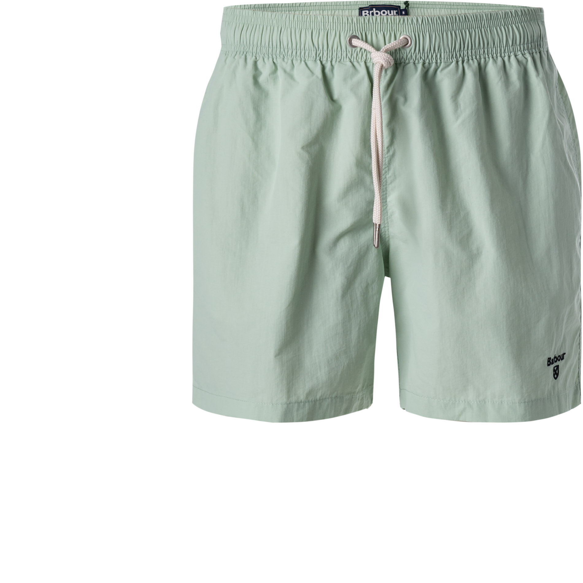 Barbour Herren Badeshorts grün Mikrofaser unifarben