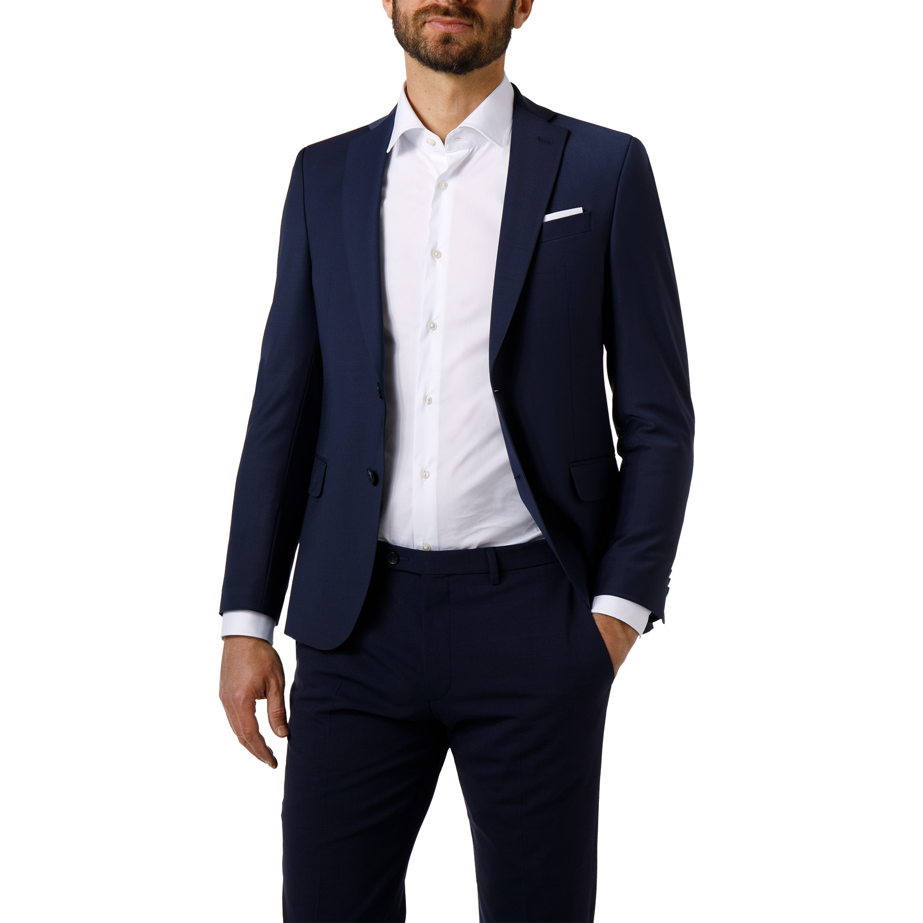 Pierre Cardin Herren Sakko blau Schurwolle