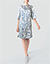 Kleid mit Seide - deco blue