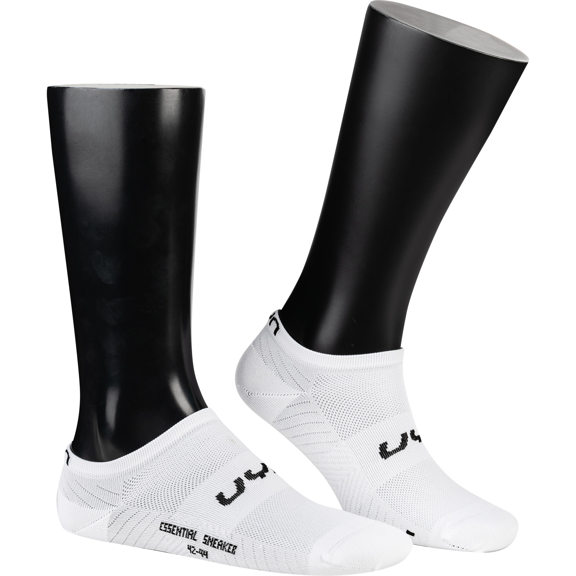UYN Herren Sneakersocken weiß Mikrofaser unifarben