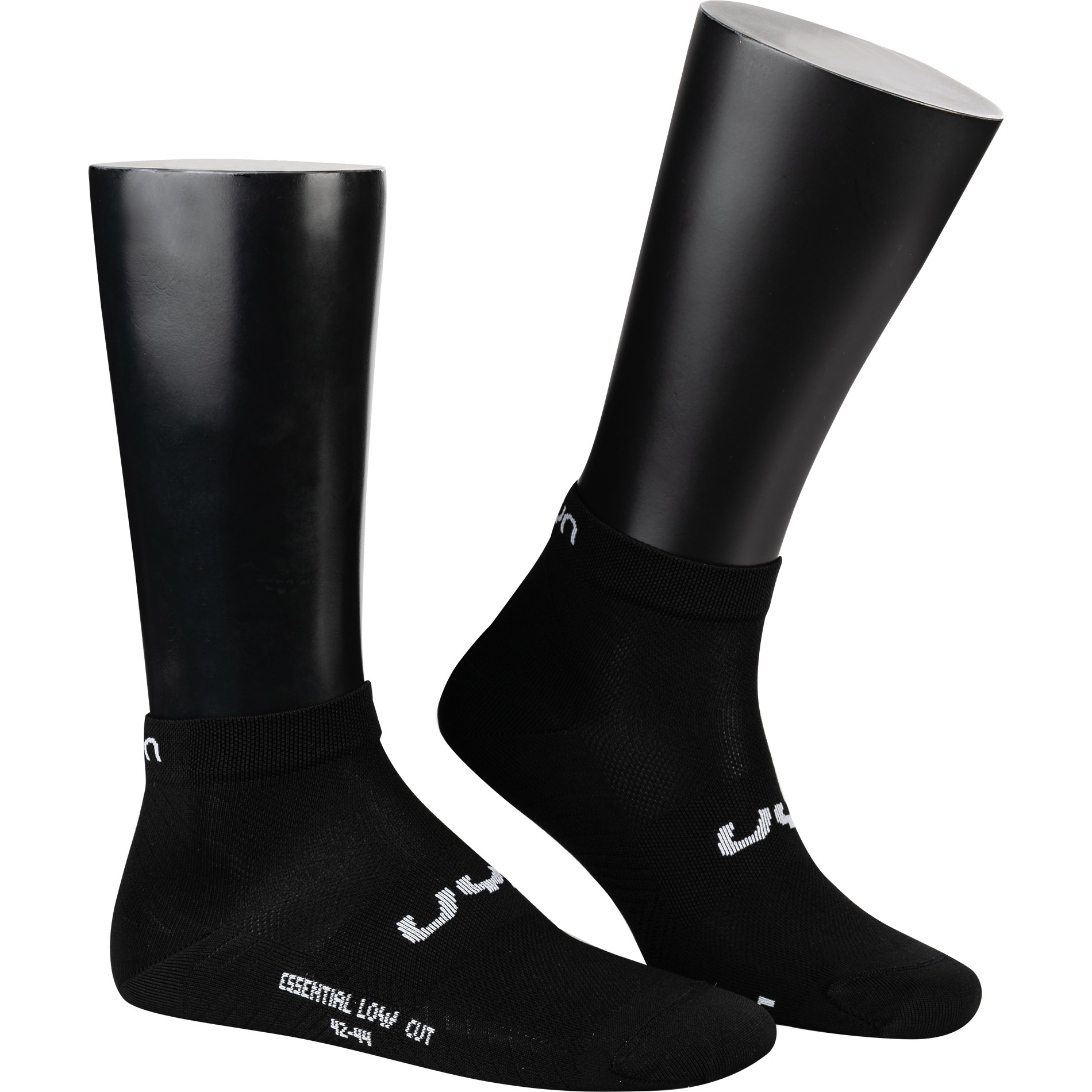 UYN Herren Socken schwarz Mikrofaser unifarben