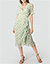 Wickelkleid mit Lurex - pale green