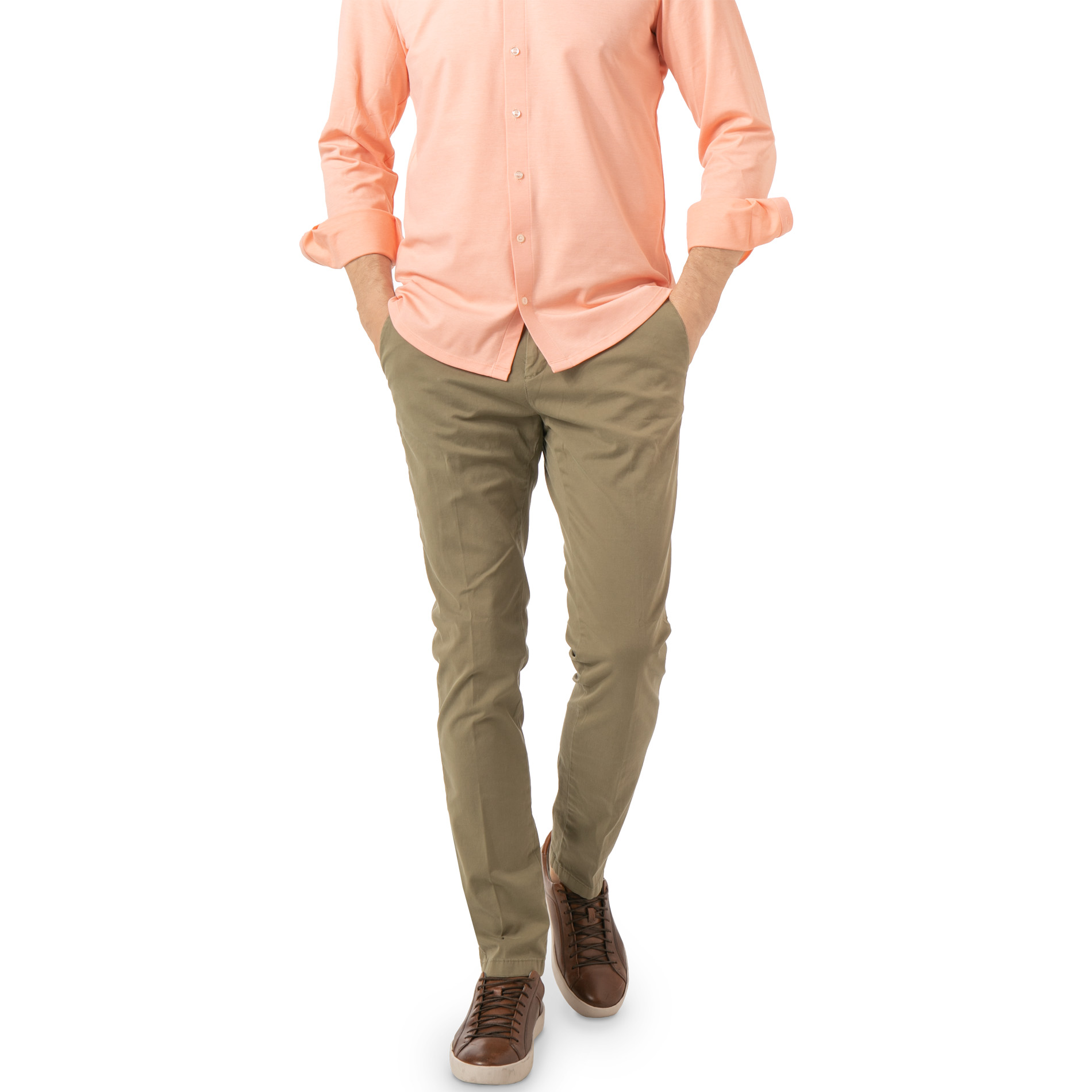 BALDESSARINI Herren Hose grün Slim Fit