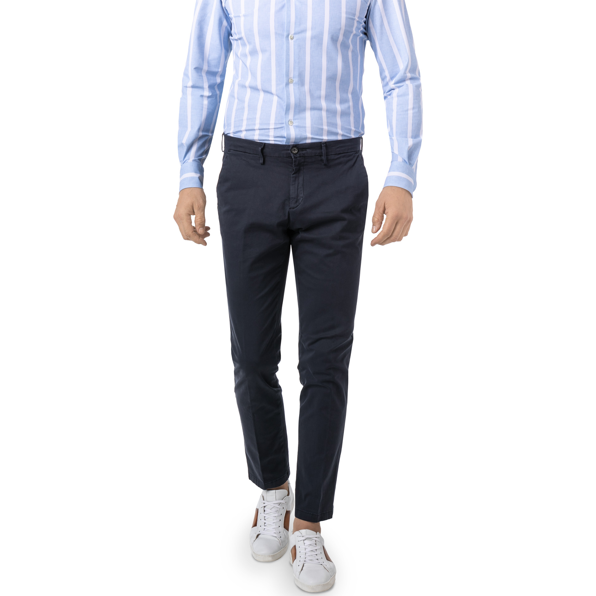 BALDESSARINI Herren Hose blau Slim Fit