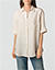 Bluse aus reinem Leinen - beige