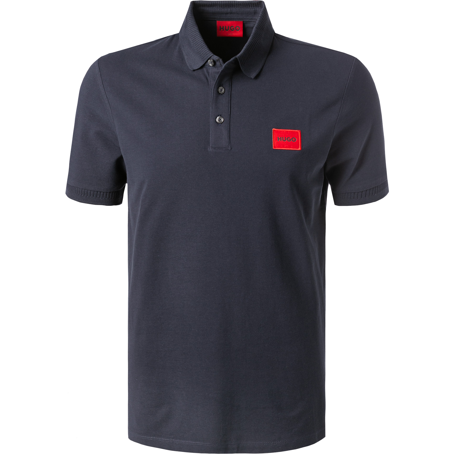 HUGO Herren Polo-Shirt blau Slim Fit